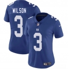 Women's New York Giants #3 Russell Wilson Blue 2025 Vapor Untouchable Limited Stitched Jersey
