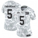 Women's New York Giants #5 Kayvon Thibodeaux 2024 F.U.S.E Arctic Camo Salute To Service Limited Stitched Football Jersey