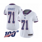 Women's New York Giants #71 Will Hernandez Limited White Rush Vapor Untouchable 100th Season Football Jersey