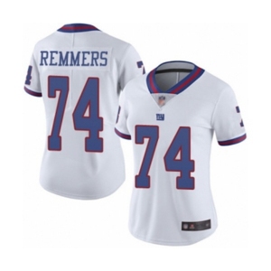 Women's New York Giants #74 Mike Remmers Limited White Rush Vapor Untouchable Football Jersey