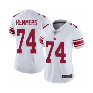 Women's New York Giants #74 Mike Remmers White Vapor Untouchable Limited Player Football Jersey