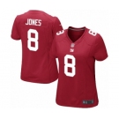 Women's New York Giants #8 Daniel Jones Game Red Alternate Football Jersey