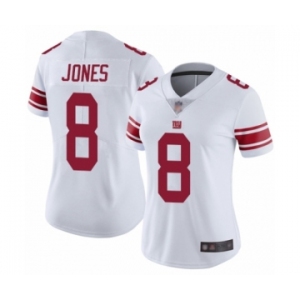 Women's New York Giants #8 Daniel Jones White Vapor Untouchable Limited Player Football Jersey