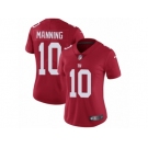 Women's Nike New York Giants #10 Eli Manning Vapor Untouchable Limited Red Alternate NFL Jersey