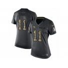 Women's Nike New York Giants #11 Phil Simms Limited Black 2016 Salute to Service NFL Jersey