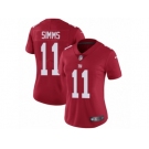 Women's Nike New York Giants #11 Phil Simms Vapor Untouchable Limited Red Alternate NFL Jersey