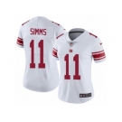 Women's Nike New York Giants #11 Phil Simms Vapor Untouchable Limited White NFL Jersey