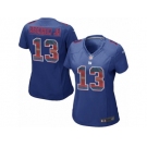 Women's Nike New York Giants #13 Odell Beckham Jr Limited Royal Blue Strobe NFL Jersey