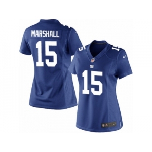 Women's Nike New York Giants #15 Brandon Marshall Limited Royal Blue Team Color NFL Jersey