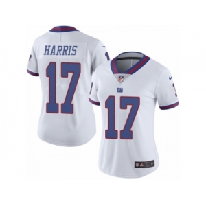 Women's Nike New York Giants #17 Dwayne Harris Limited White Rush NFL Jersey