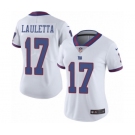 Women's Nike New York Giants #17 Kyle Lauletta Limited White Rush Vapor Untouchable NFL Jersey