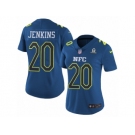 Women's Nike New York Giants #20 Janoris Jenkins Limited Blue 2017 Pro Bowl NFL Jersey