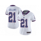 Women's Nike New York Giants #21 Landon Collins Limited White Rush NFL Jersey