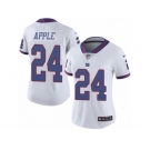 Women's Nike New York Giants #24 Eli Apple Limited White Rush NFL Jersey