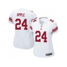 Women's Nike New York Giants #24 Eli Apple White Stitched NFL Elite Jersey