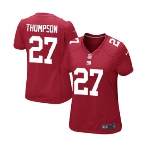 Women's Nike New York Giants #27 Darian Thompson Game Red Alternate NFL Jersey