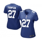 Women's Nike New York Giants #27 Darian Thompson Game Royal Blue Team Color NFL Jersey