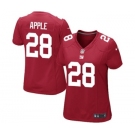 Women's Nike New York Giants #28 Eli Apple Game Red Alternate NFL Jersey