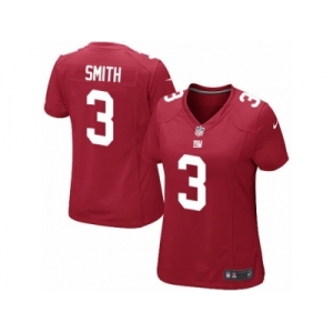 Women's Nike New York Giants #3 Geno Smith Limited Red Alternate NFL Jersey