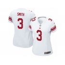 Women's Nike New York Giants #3 Geno Smith Limited White NFL Jersey