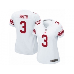 Women's Nike New York Giants #3 Geno Smith Limited White NFL Jersey