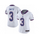 Women's Nike New York Giants #3 Geno Smith Limited White Rush NFL Jersey