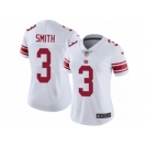 Women's Nike New York Giants #3 Geno Smith Vapor Untouchable Limited White NFL Jersey