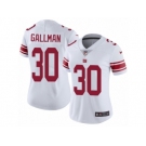 Women's Nike New York Giants #30 Wayne Gallman Vapor Untouchable Limited White NFL Jersey