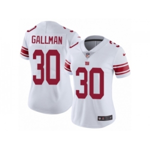 Women's Nike New York Giants #30 Wayne Gallman Vapor Untouchable Limited White NFL Jersey