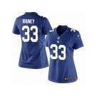 Women's Nike New York Giants #33 Bobby Rainey Limited Royal Blue Team Color NFL Jersey