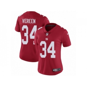 Women's Nike New York Giants #34 Shane Vereen Vapor Untouchable Limited Red Alternate NFL Jersey