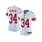 Women's Nike New York Giants #34 Shane Vereen Vapor Untouchable Limited White NFL Jersey