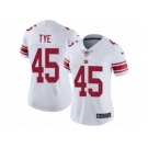 Women's Nike New York Giants #45 Will Tye Vapor Untouchable Limited White NFL Jersey