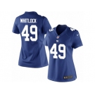 Women's Nike New York Giants #49 Nikita Whitlock Limited Royal Blue Team Color NFL Jersey