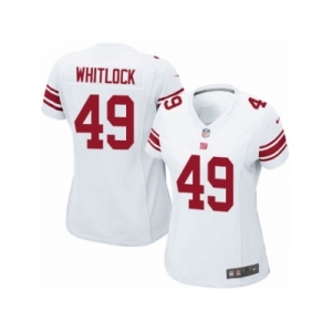 Women's Nike New York Giants #49 Nikita Whitlock Limited White NFL Jersey