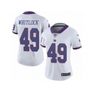 Women's Nike New York Giants #49 Nikita Whitlock Limited White Rush NFL Jersey