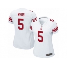 Women's Nike New York Giants #5 Davis Webb Limited White NFL Jersey