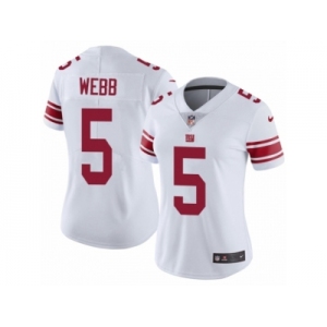 Women's Nike New York Giants #5 Davis Webb Vapor Untouchable Limited White NFL Jersey