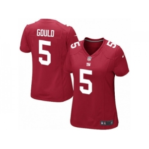 Women's Nike New York Giants #5 Robbie Gould Limited Red Alternate NFL Jersey