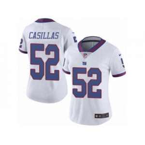 Women's Nike New York Giants #52 Jonathan Casillas Limited White Rush NFL Jersey