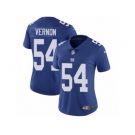 Women's Nike New York Giants #54 Olivier Vernon Vapor Untouchable Limited Royal Blue Team Color NFL Jersey