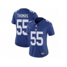 Women's Nike New York Giants #55 J.T. Thomas Vapor Untouchable Limited Royal Blue Team Color NFL Jersey