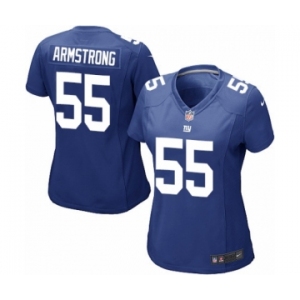 Women's Nike New York Giants #55 Ray-Ray Armstrong Game Royal Blue Team Color NFL Jersey