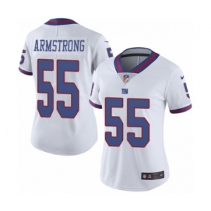 Women's Nike New York Giants #55 Ray-Ray Armstrong Limited White Rush Vapor Untouchable NFL Jersey