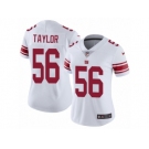 Women's Nike New York Giants #56 Lawrence Taylor Vapor Untouchable Limited White NFL Jersey