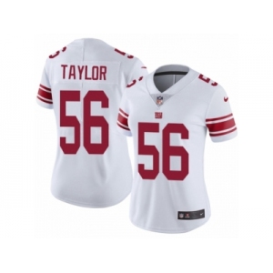 Women's Nike New York Giants #56 Lawrence Taylor Vapor Untouchable Limited White NFL Jersey