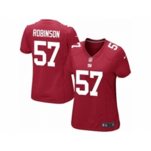 Women's Nike New York Giants #57 Keenan Robinson Limited Red Alternate NFL Jersey