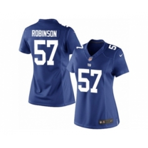 Women's Nike New York Giants #57 Keenan Robinson Limited Royal Blue Team Color NFL Jersey