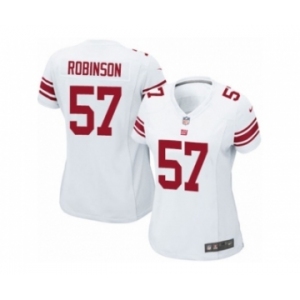 Women's Nike New York Giants #57 Keenan Robinson Limited White NFL Jersey