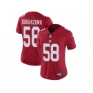 Women's Nike New York Giants #58 Owa Odighizuwa Vapor Untouchable Limited Red Alternate NFL Jersey